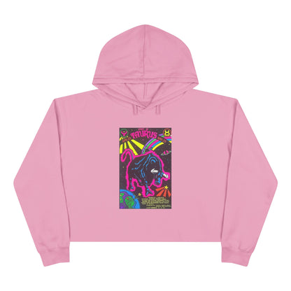 Spirit of Taurus Zodiac Women's Cropped Hoodie