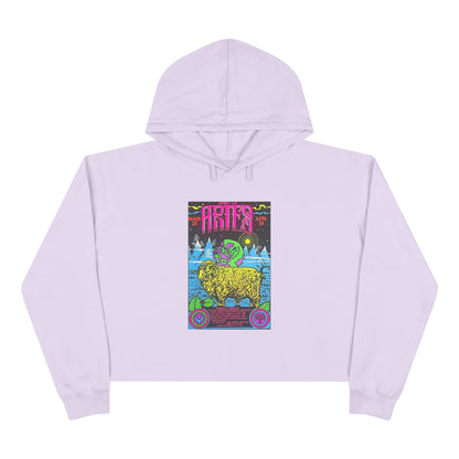 Spirit of Aries Zodiac Women's Cropped Hoodie