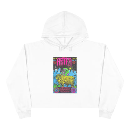 Spirit of Aries Zodiac Women's Cropped Hoodie