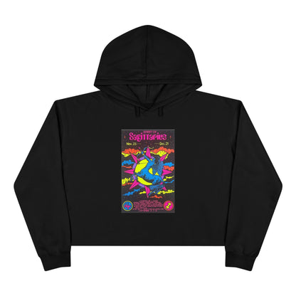 Spirit of Sagittarius Zodiac Women's Cropped Hoodie