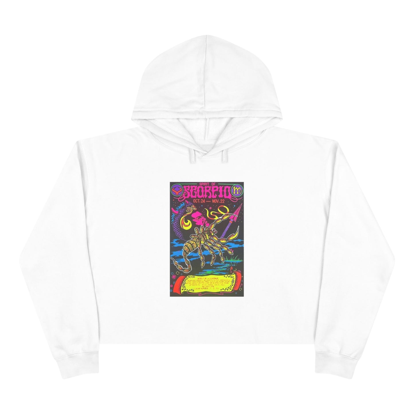 Spirit of Scorpio Zodiac Women's Cropped Hoodie