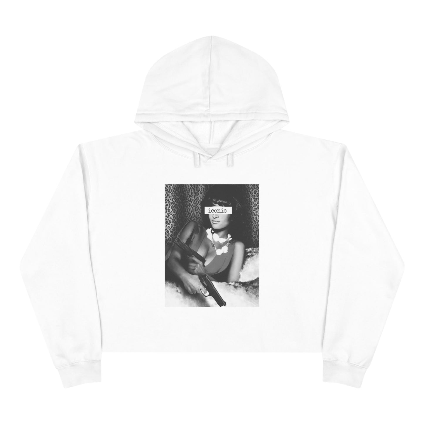 Pam Grier Iconic Collection Women's Cropped Hoodie