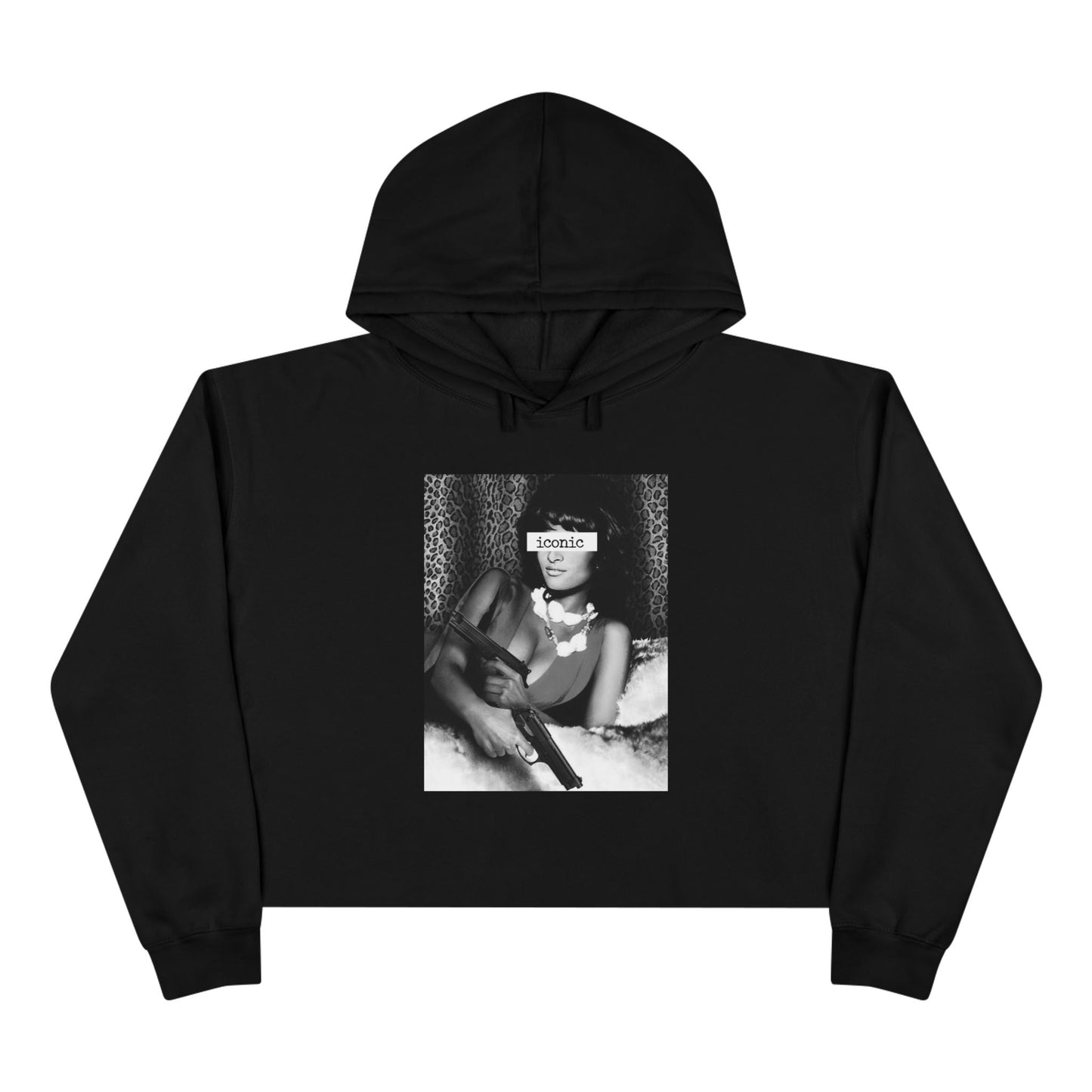 Pam Grier Iconic Collection Women's Cropped Hoodie