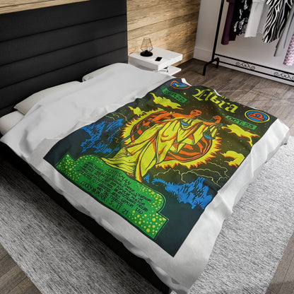 Spirit of Libra Zodiac Velveteen Plush Blanket