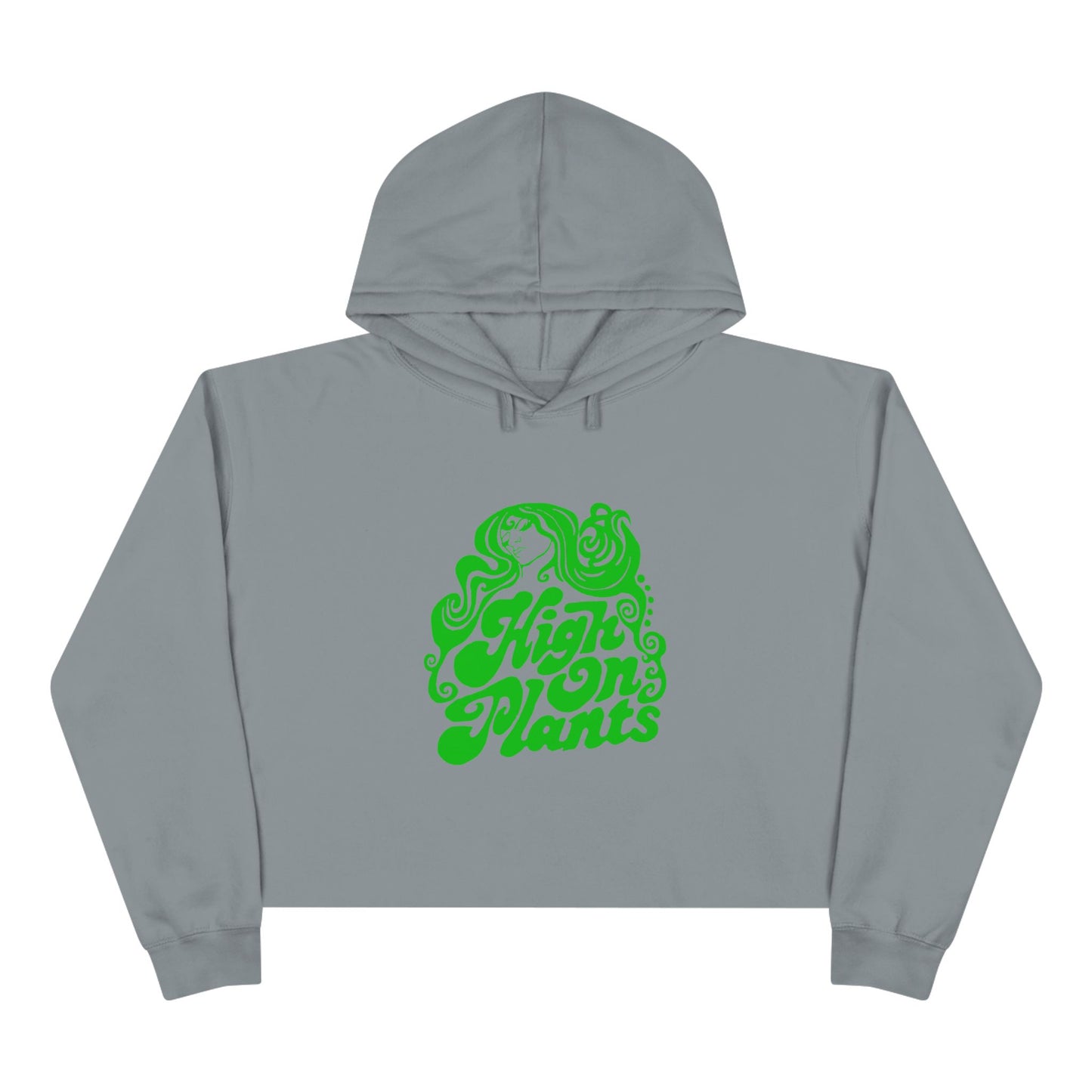 High On Plants Women's Cropped Hoodie