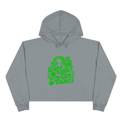 High On Plants Women's Cropped Hoodie