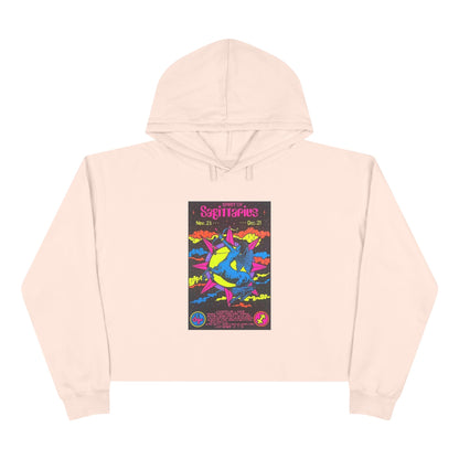 Spirit of Sagittarius Zodiac Women's Cropped Hoodie