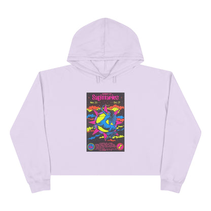 Spirit of Sagittarius Zodiac Women's Cropped Hoodie