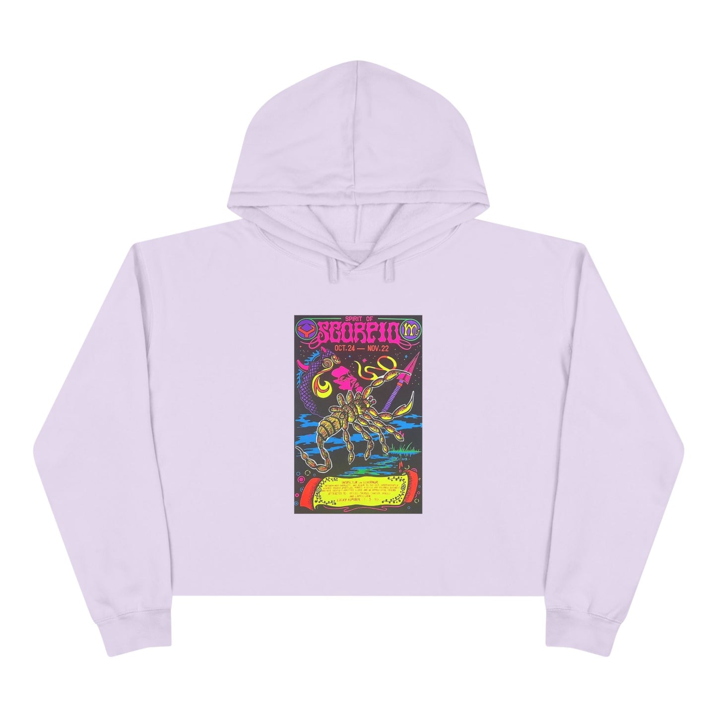 Spirit of Scorpio Zodiac Women's Cropped Hoodie