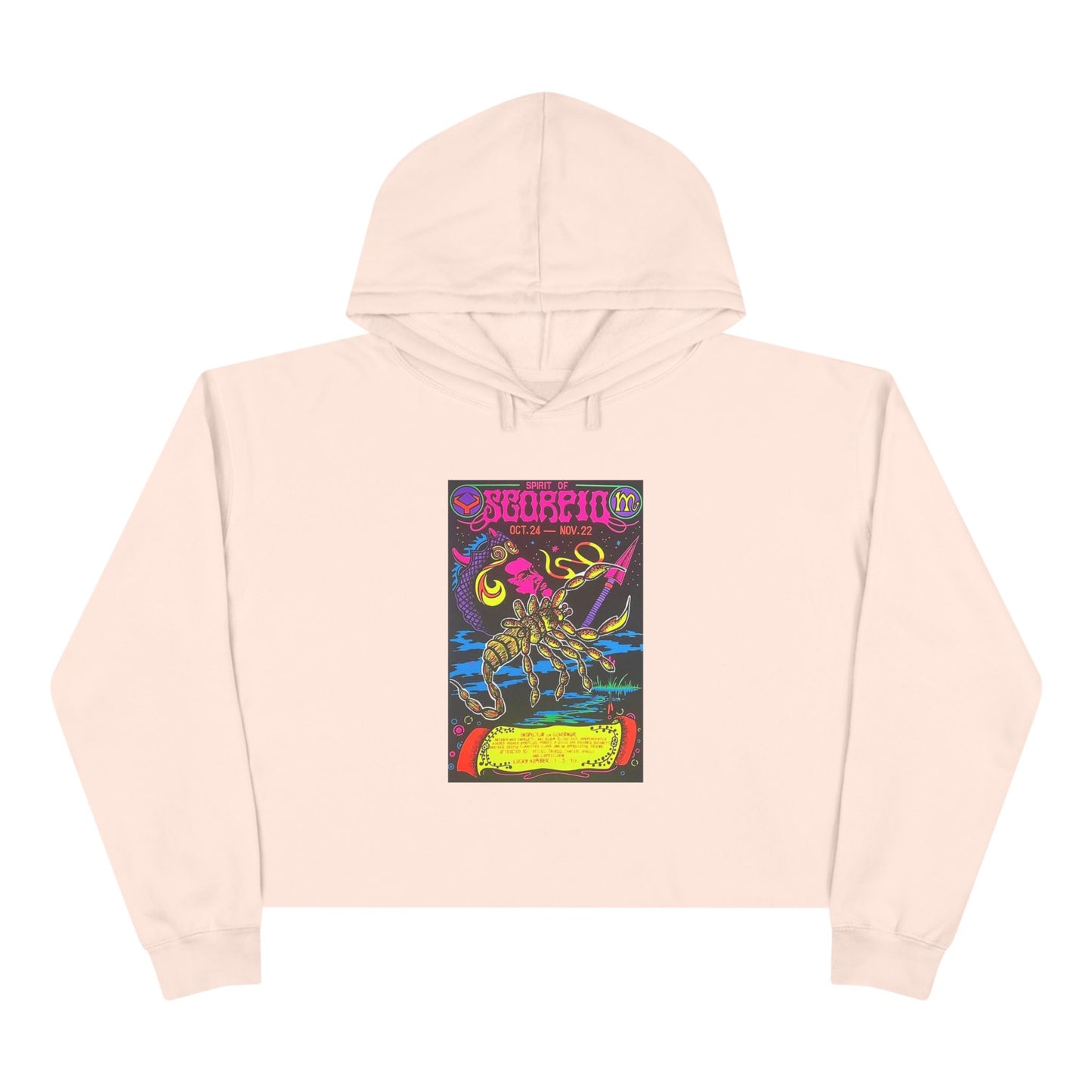 Spirit of Scorpio Zodiac Women's Cropped Hoodie