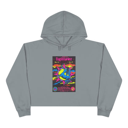 Spirit of Sagittarius Zodiac Women's Cropped Hoodie