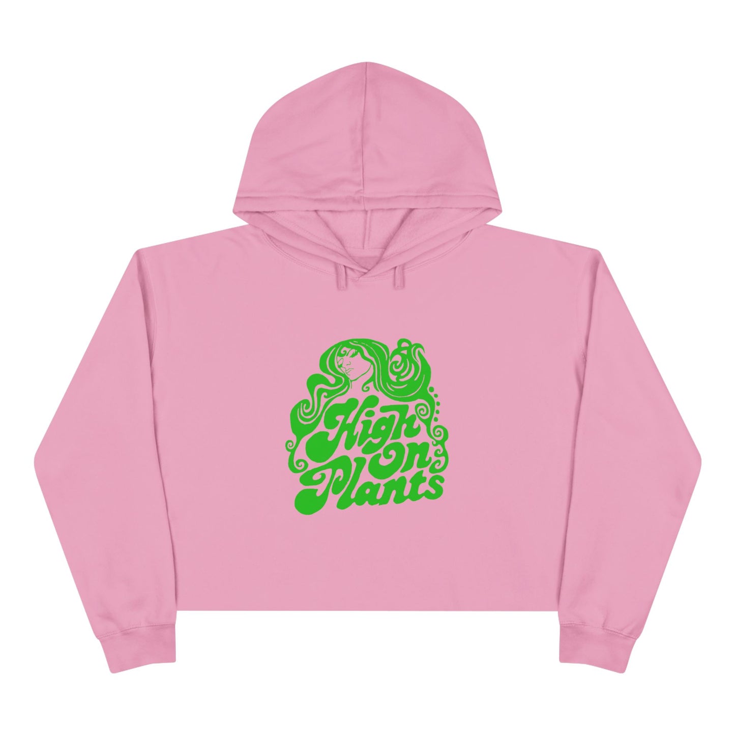 High On Plants Women's Cropped Hoodie