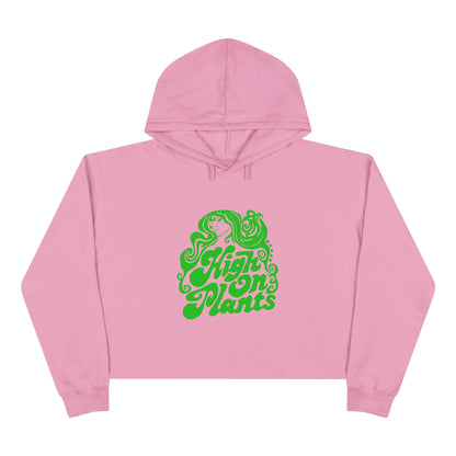 High On Plants Women's Cropped Hoodie