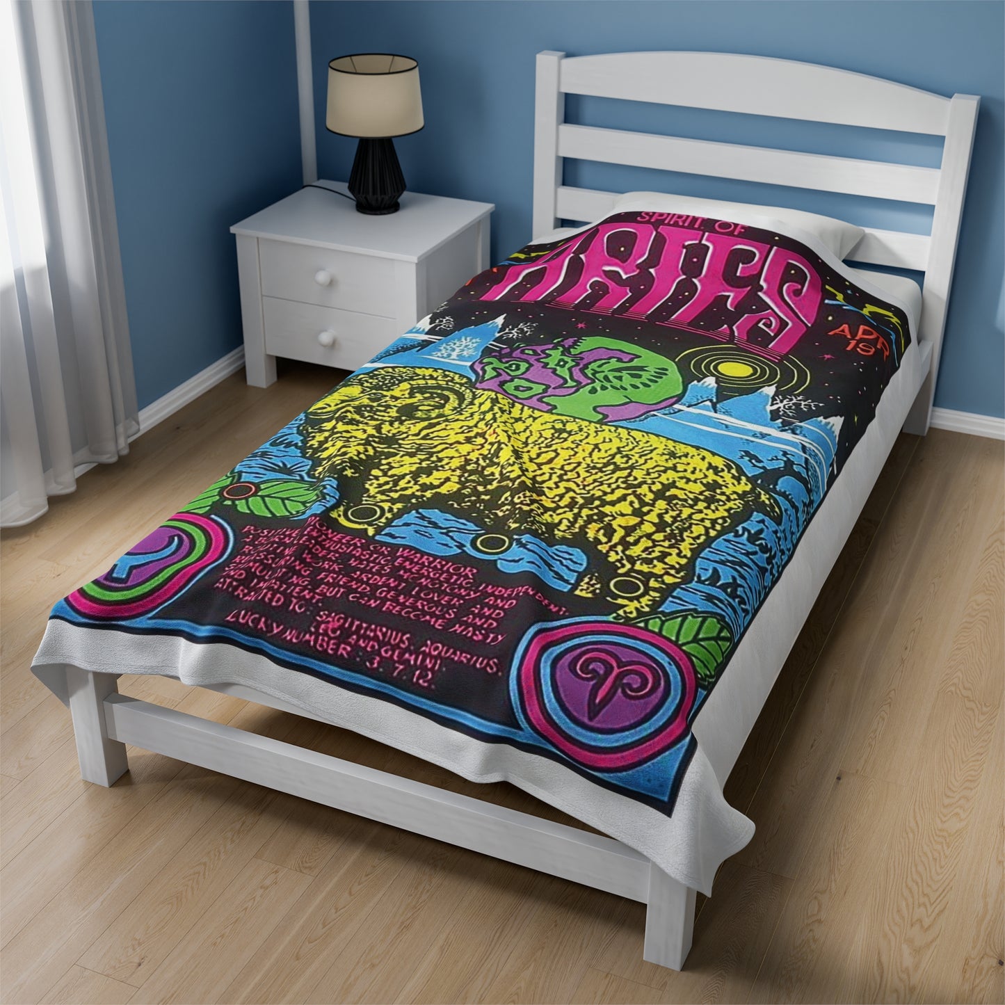 Spirit of Aries Velveteen Plush Blanket