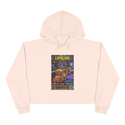 Spirit of Capricorn Zodiac Women's Cropped Hoodie