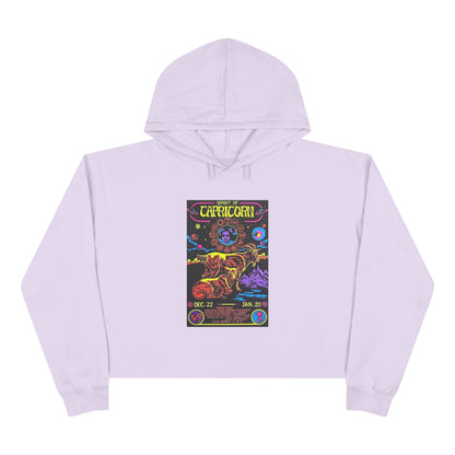 Spirit of Capricorn Zodiac Women's Cropped Hoodie