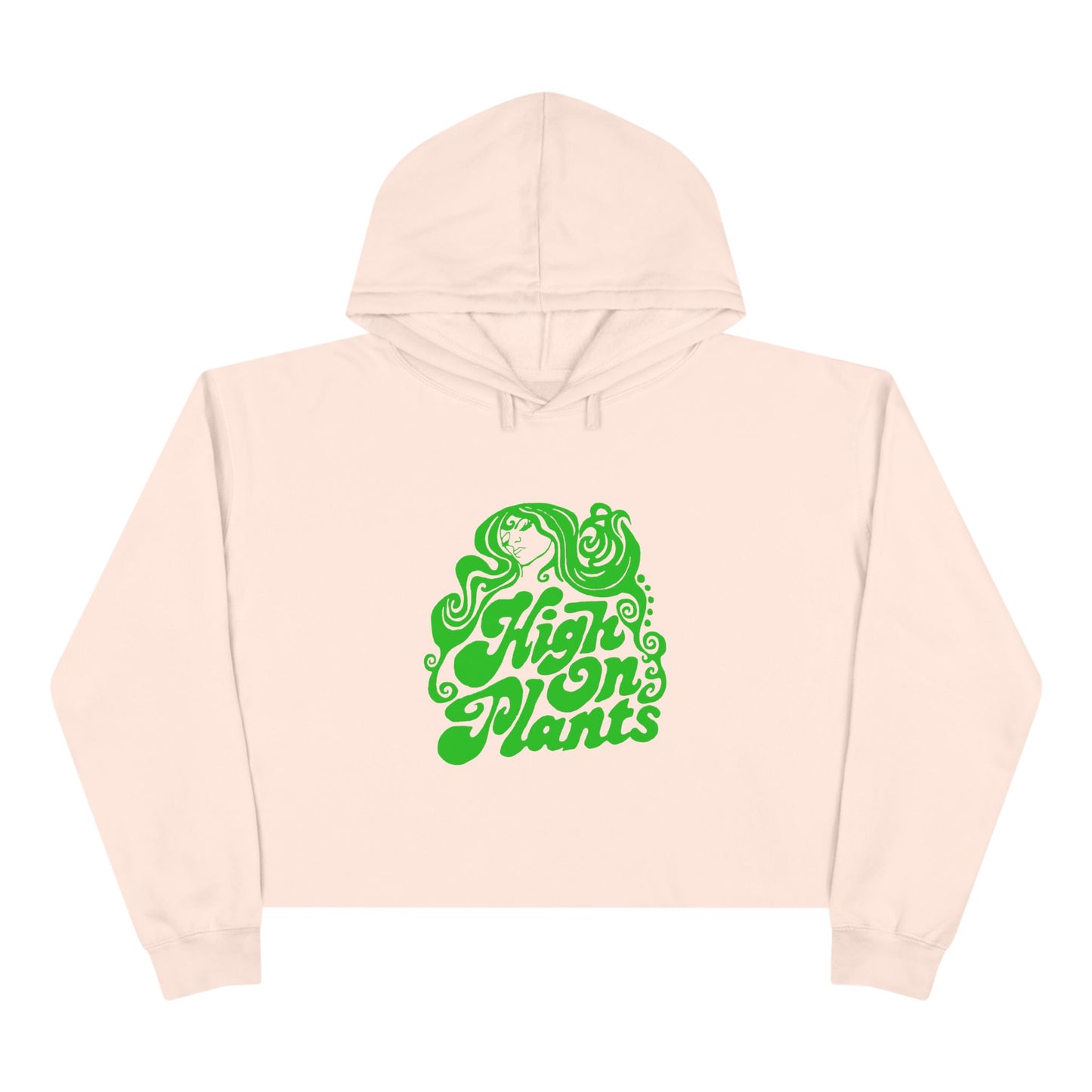 High On Plants Women's Cropped Hoodie