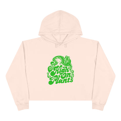 High On Plants Women's Cropped Hoodie