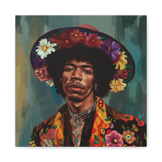 Jimi Hendrix Matte Canvas