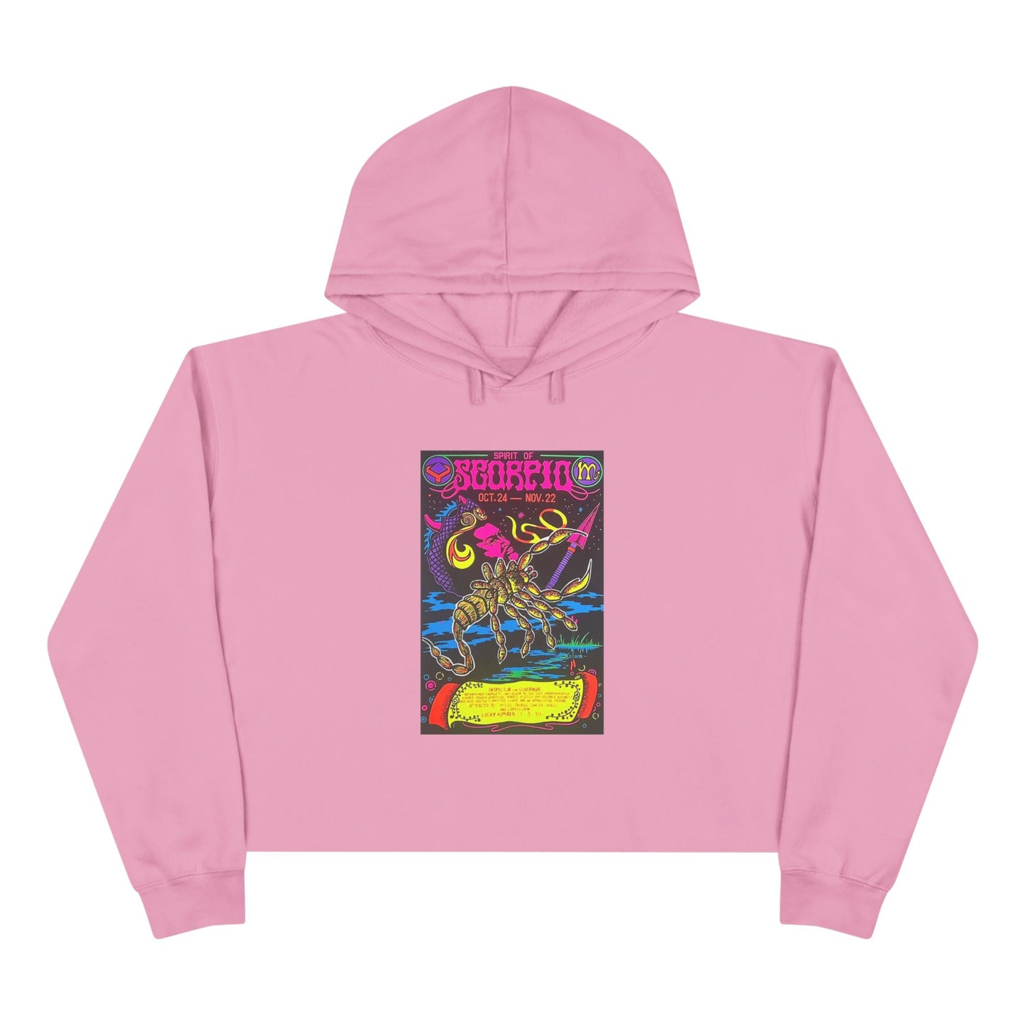 Spirit of Scorpio Zodiac Women's Cropped Hoodie