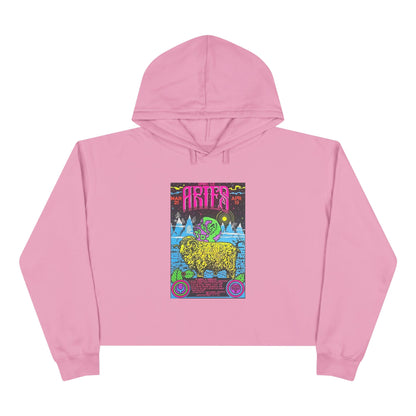 Spirit of Aries Zodiac Women's Cropped Hoodie