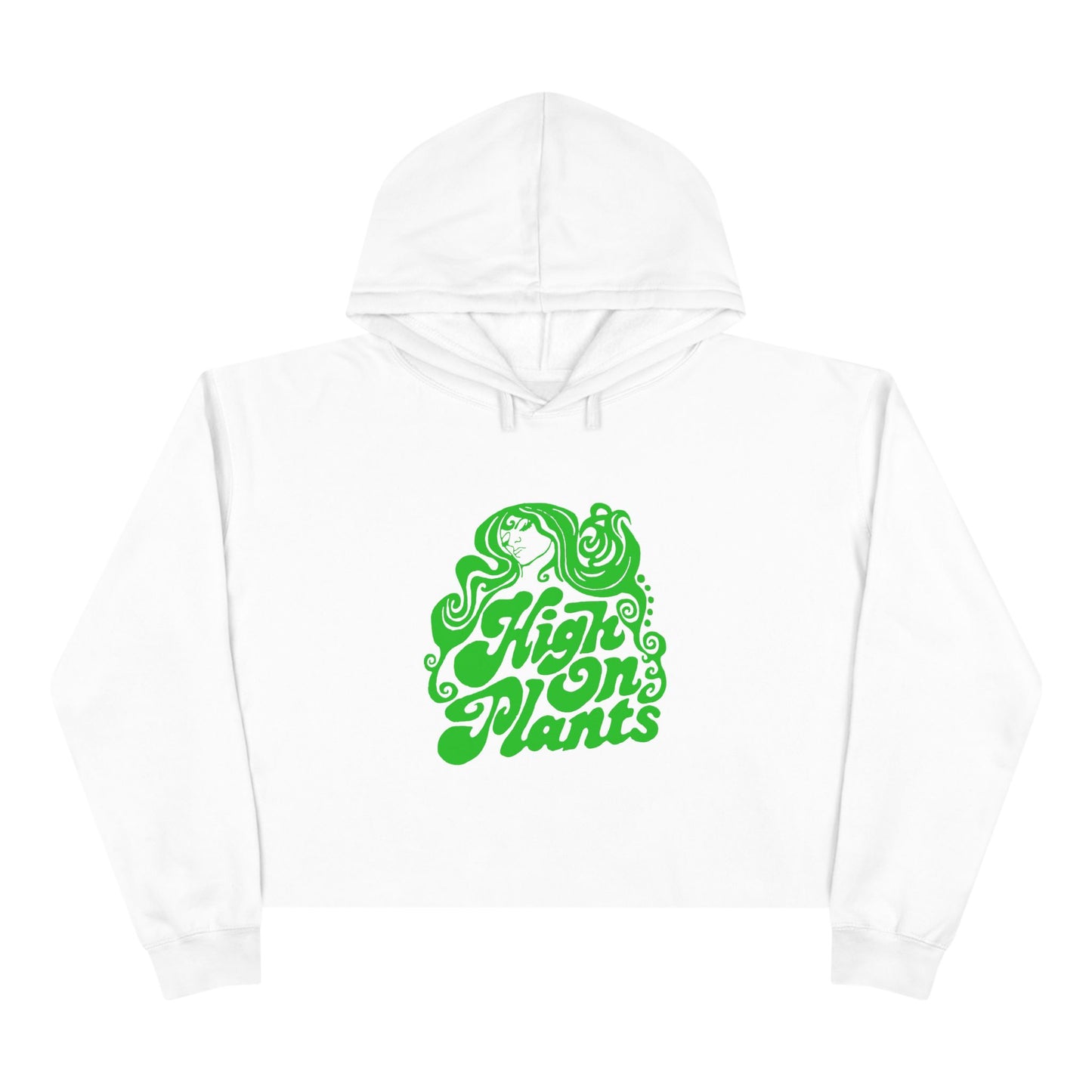 High On Plants Women's Cropped Hoodie