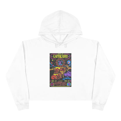 Spirit of Capricorn Zodiac Women's Cropped Hoodie