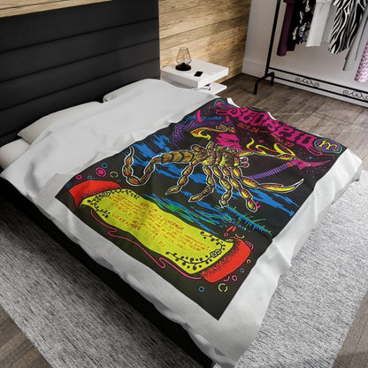 Spirit of Scorpio Zodiac Velveteen Plush Blanket