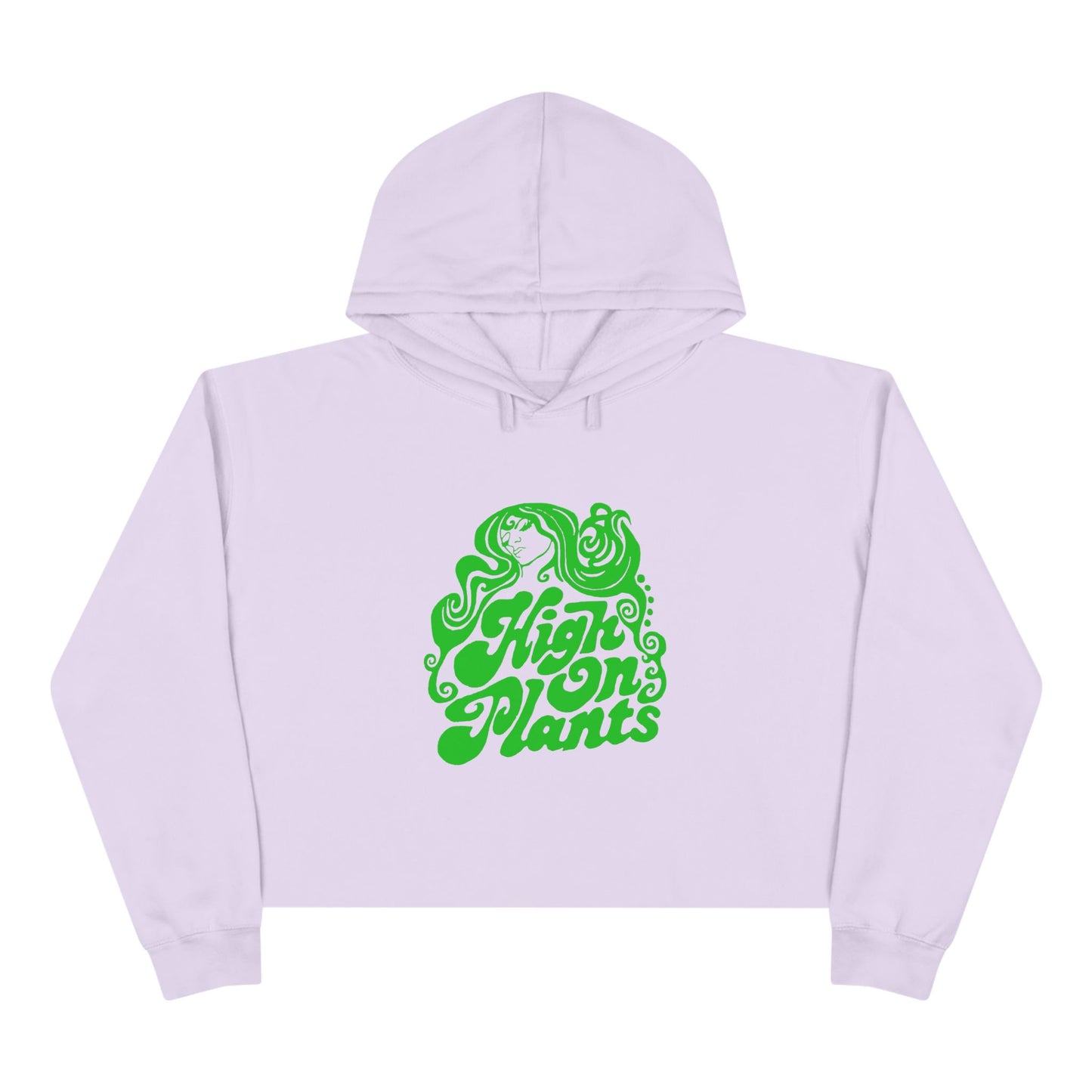 High On Plants Women's Cropped Hoodie