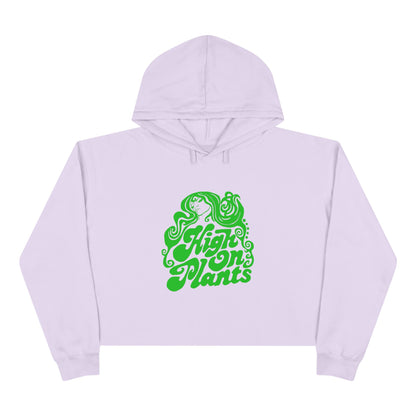 High On Plants Women's Cropped Hoodie