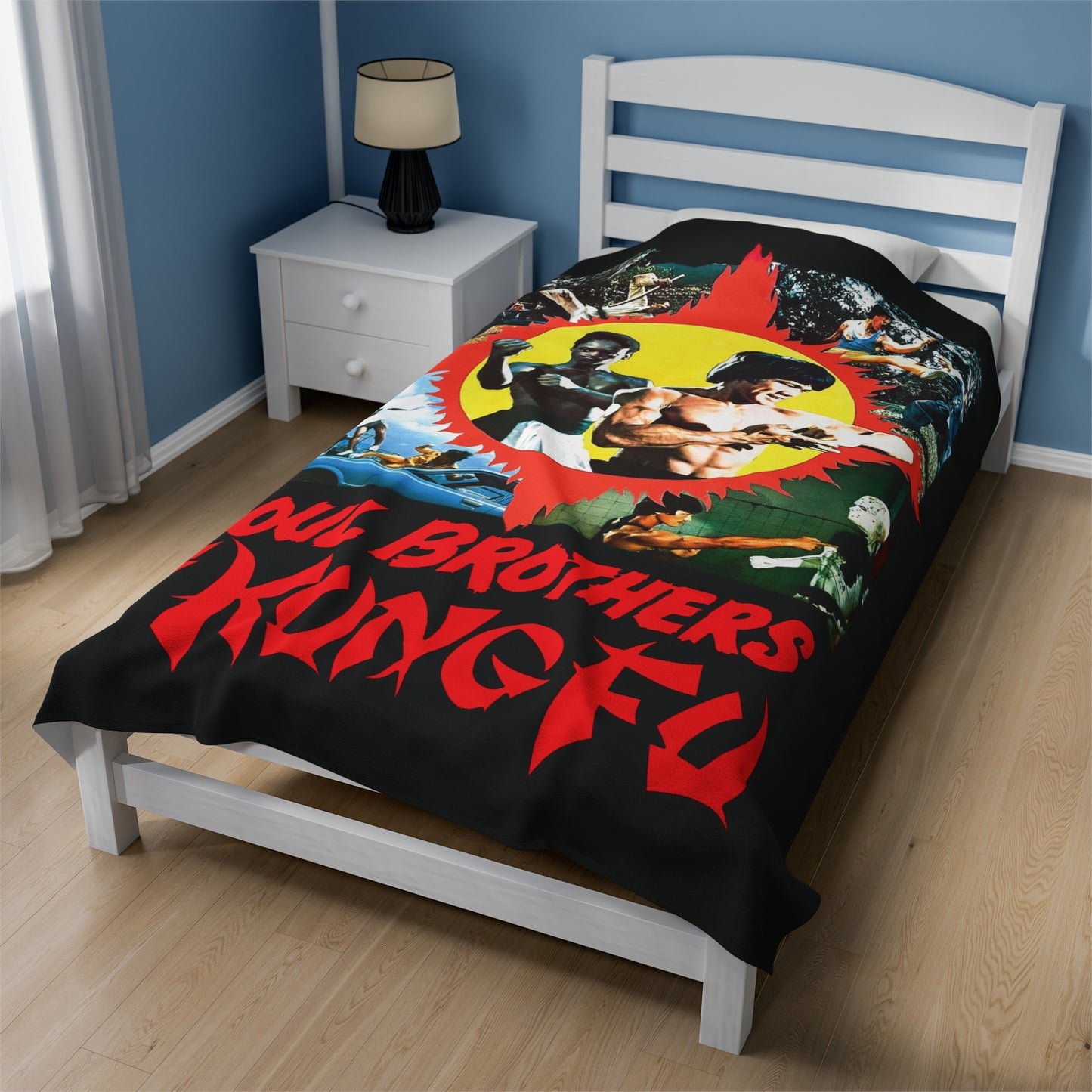 Soul Brothers of Kung Fu Velveteen Plush Blanket